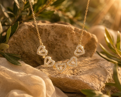 Collar Trébol de Corazones